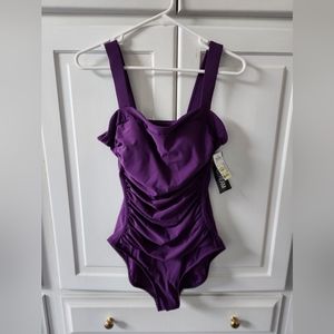 Mainstream purple one piece swimsuit. Size 14